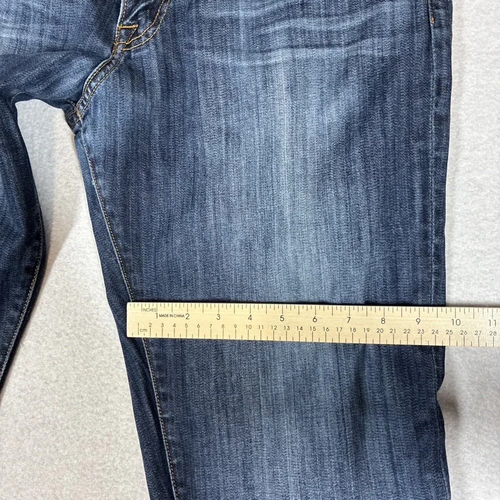Lucky Brand Men's 410 Athletic Fit Blue Denim Jeans Size 36x32 Whiskering Fade